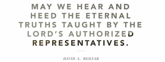 Bednar Conference Quote