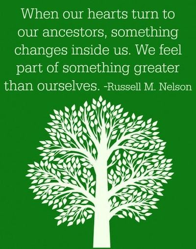 family history quote russell nelson