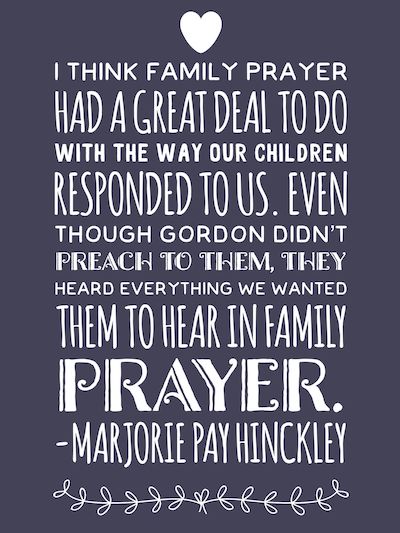 Family Prayer Quote