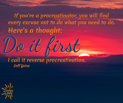Procrastination Quote