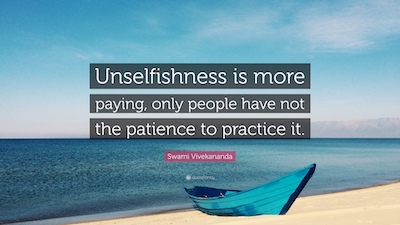 Unselfishness Quote