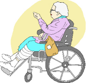 lady in wheelchair