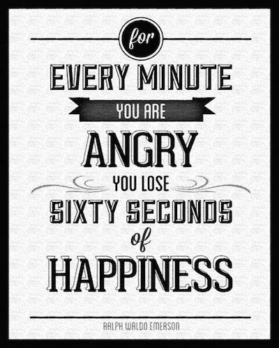 anger sixty seconds lose happiness pic and quote