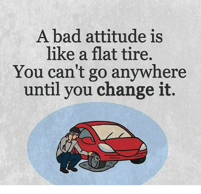 Attitude Quote bad flat tire