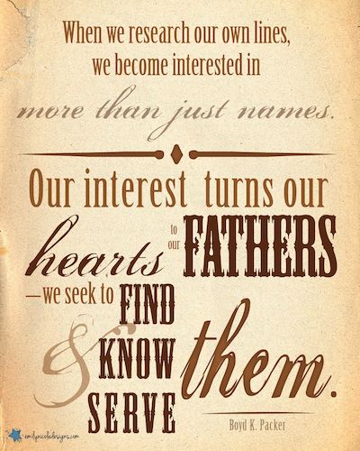 family history quote boyd k packer