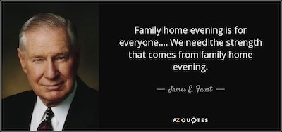 Family Home Evening Quote