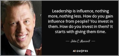Time and leadership Quote