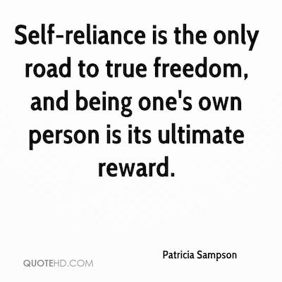 Self Reliance Quote