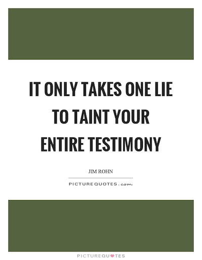 Testimony Quote